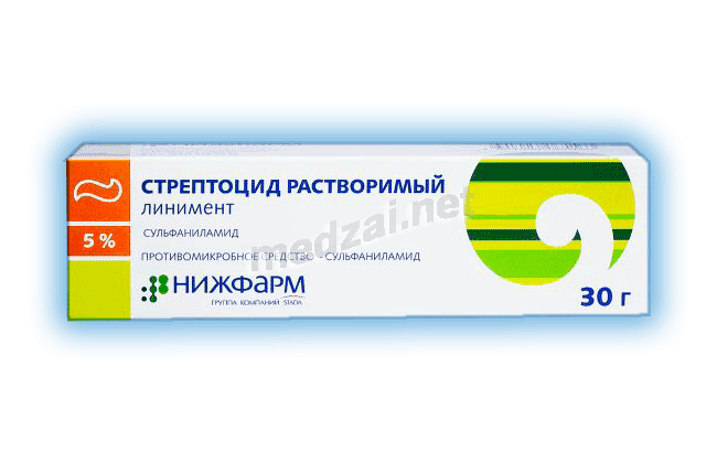 Стрептоцид растворимый линимент; АО "Нижфарм" (Россия)