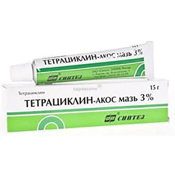 Тетрациклин-АКОС мазь для наружного применения; ОАО "Синтез" (Россия)