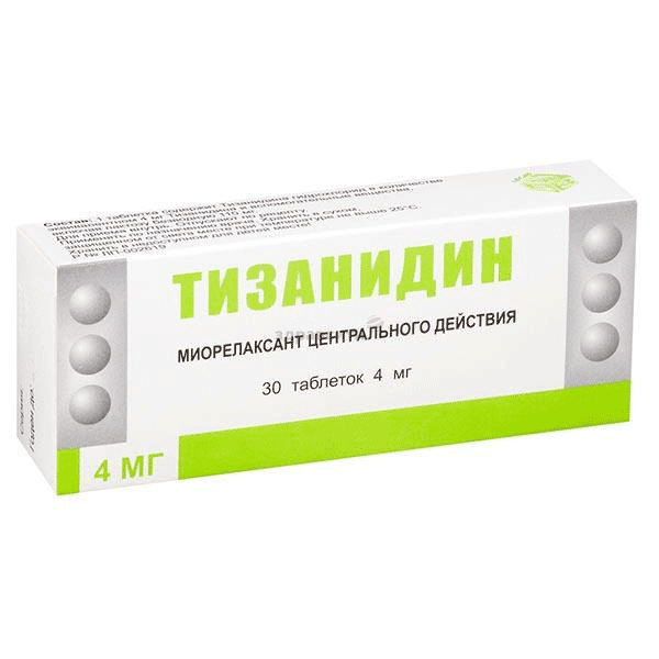 Тизанидин-Тева таблетки; Тева Фармацевтические Предприятия Лтд (Израиль)