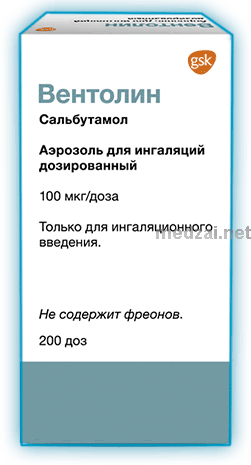 Вентолин Aérosol pour inhalation GLAXOSMITHKLINE TRADING (Fédération de Russie)
