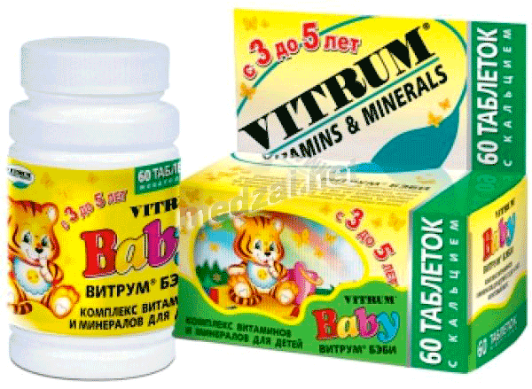 Vitrum<sup>®</sup> baby  comprimé à croquer Unipharm, Inc. (États-Unis) Posologie et mode d