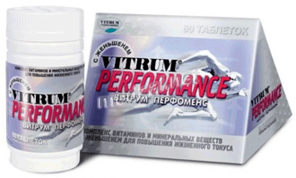 Vitrum<sup>®</sup> performance  comprimé pelliculé Unipharm, Inc. (États-Unis) Posologie et mode d