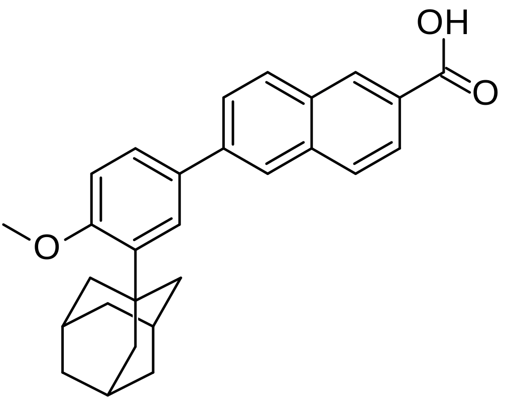 Adapalène - Pharmacocinétique et effets indésirables. Les médicaments avec le principe actif Adapalène - Medzai.net