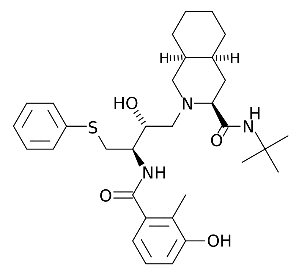 Nelfinavir - Pharmacocinétique et effets indésirables. Les médicaments avec le principe actif Nelfinavir - Medzai.net