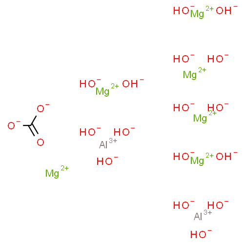 Гидроталцит (алюминия гидроксид и магния карбонат комплекс) - фармакокинетика и побочные действия. Препараты, содержащие Гидроталцит (алюминия гидроксид и магния карбонат комплекс) - Medzai.net