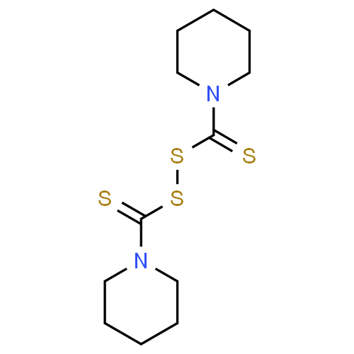Dipentaméthylènethiurame (disulfure de) - Pharmacocinétique et effets indésirables. Les médicaments avec le principe actif Dipentaméthylènethiurame (disulfure de) - Medzai.net
