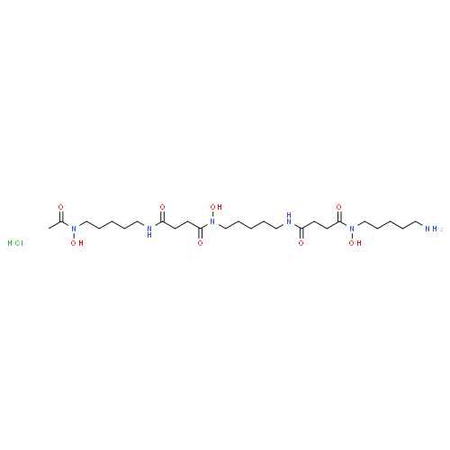 Mésilate de déféroxamine - Pharmacocinétique et effets indésirables. Les médicaments avec le principe actif Mésilate de déféroxamine - Medzai.net
