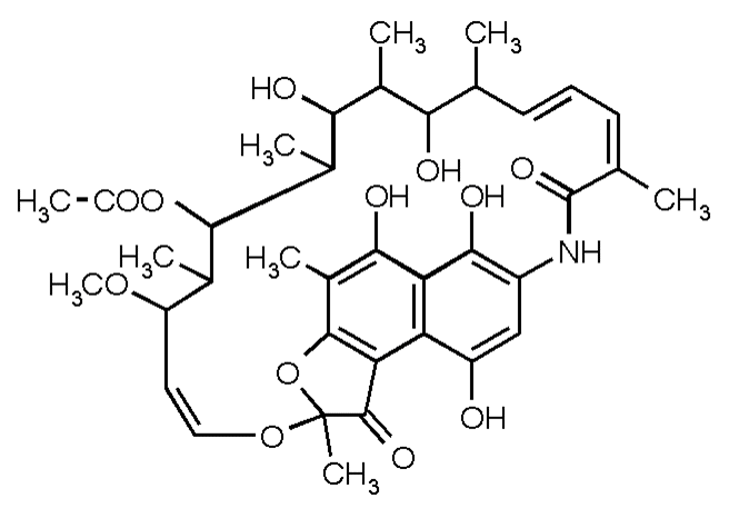 Rifamycine - Pharmacocinétique et effets indésirables. Les médicaments avec le principe actif Rifamycine - Medzai.net