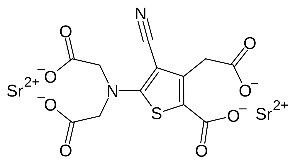 Ranélate de strontium anhydre - Pharmacocinétique et effets indésirables. Les médicaments avec le principe actif Ranélate de strontium anhydre - Medzai.net
