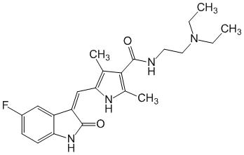 Sunitinib - Pharmacocinétique et effets indésirables. Les médicaments avec le principe actif Sunitinib - Medzai.net