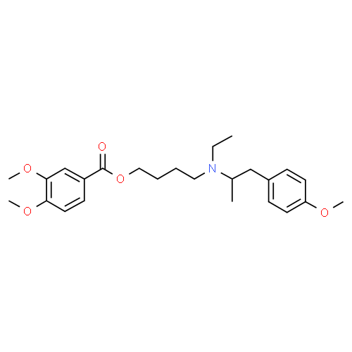 Chlorhydrate de mébévérine - Pharmacocinétique et effets indésirables. Les médicaments avec le principe actif Chlorhydrate de mébévérine - Medzai.net