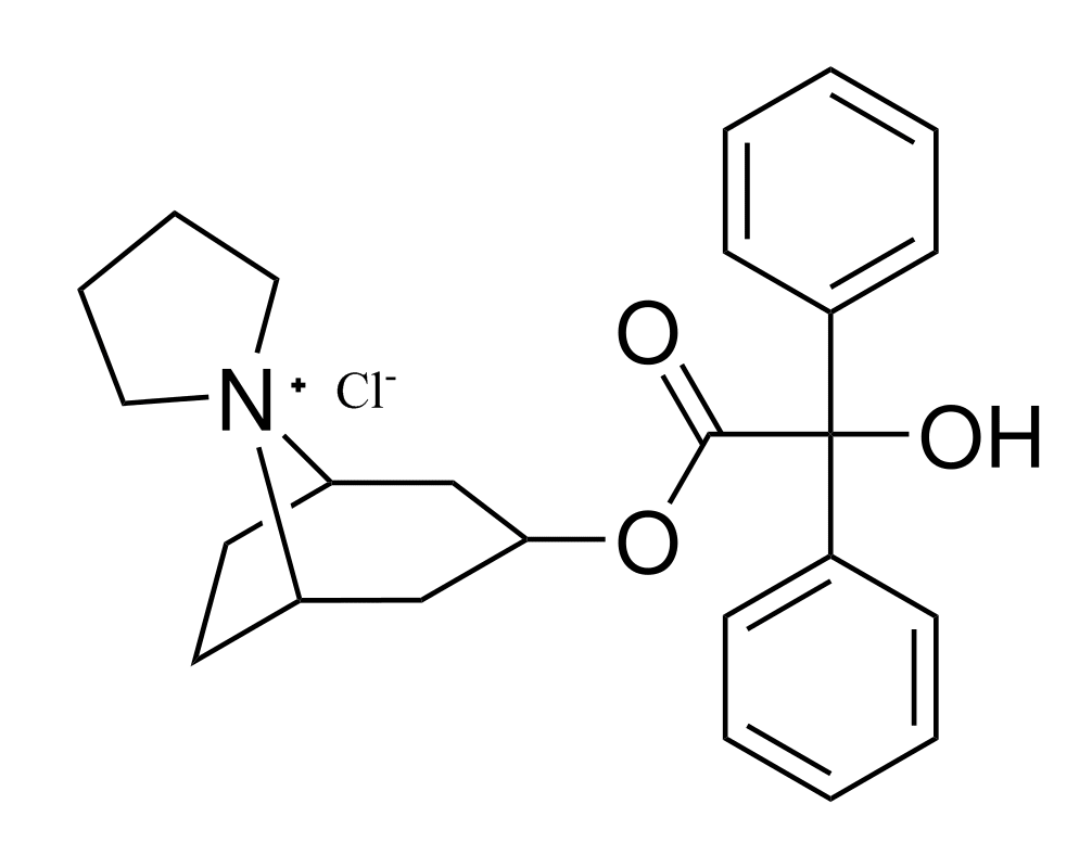 Trospium (chlorure de) - Pharmacocinétique et effets indésirables. Les médicaments avec le principe actif Trospium (chlorure de) - Medzai.net