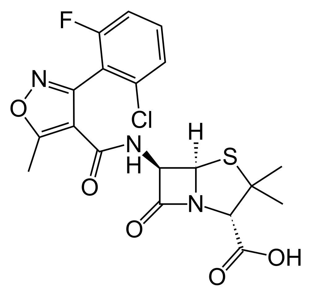 Flucloxacillin - Pharmacocinétique et effets indésirables. Les médicaments avec le principe actif Flucloxacillin - Medzai.net