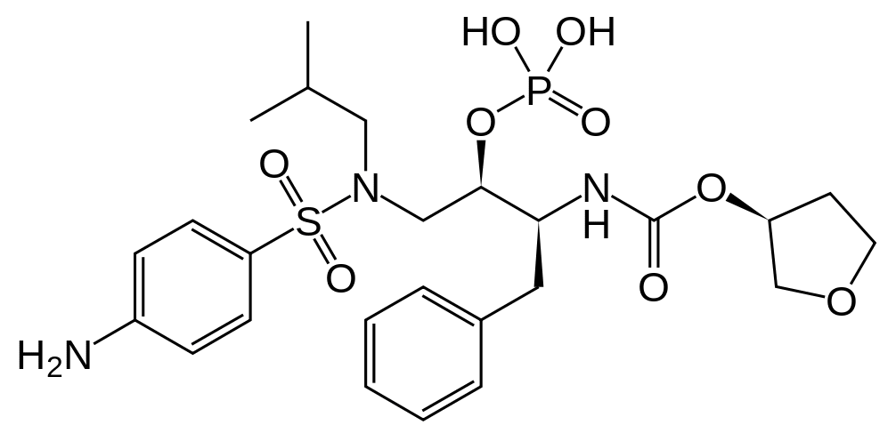 Fosamprénavir - Pharmacocinétique et effets indésirables. Les médicaments avec le principe actif Fosamprénavir - Medzai.net