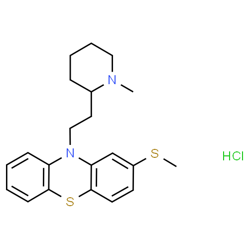 Thioridazine - Pharmacocinétique et effets indésirables. Les médicaments avec le principe actif Thioridazine - Medzai.net