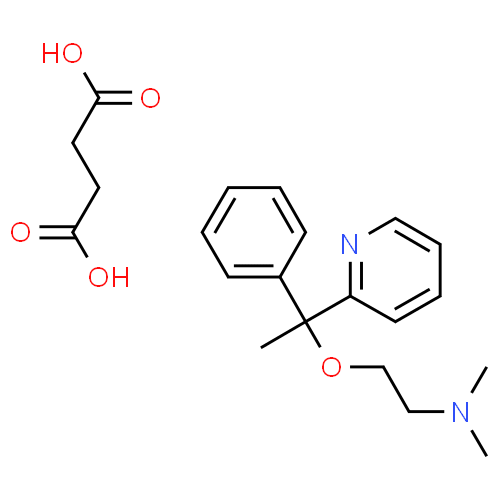 Hydrogénosuccinate de doxylamine - Pharmacocinétique et effets indésirables. Les médicaments avec le principe actif Hydrogénosuccinate de doxylamine - Medzai.net