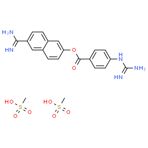 Нафамостат - фармакокинетика и побочные действия. Препараты, содержащие Нафамостат - Medzai.net