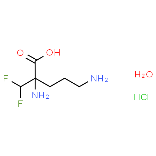 (difluorométhyl)-2 dl-ornithine - Pharmacocinétique et effets indésirables. Les médicaments avec le principe actif (difluorométhyl)-2 dl-ornithine - Medzai.net