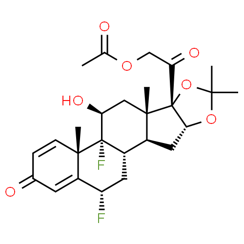 Fluocinonide - Pharmacocinétique et effets indésirables. Les médicaments avec le principe actif Fluocinonide - Medzai.net