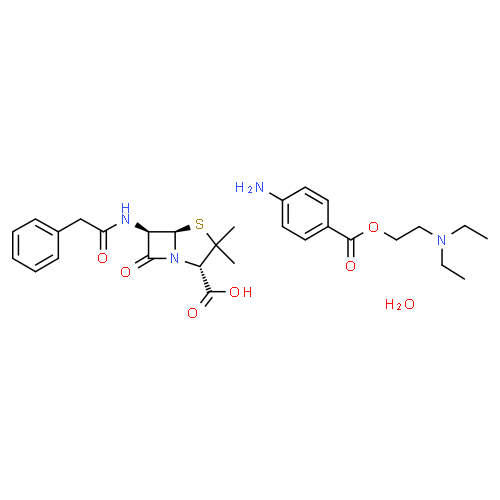 Benzylpénicilline procaïne - Pharmacocinétique et effets indésirables. Les médicaments avec le principe actif Benzylpénicilline procaïne - Medzai.net