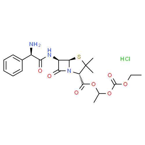 Bacampicilline (chlorhydrate de) - Pharmacocinétique et effets indésirables. Les médicaments avec le principe actif Bacampicilline (chlorhydrate de) - Medzai.net