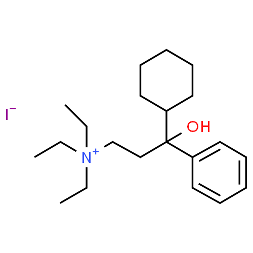 Tridihexethyl iodide - Pharmacocinétique et effets indésirables. Les médicaments avec le principe actif Tridihexethyl iodide - Medzai.net