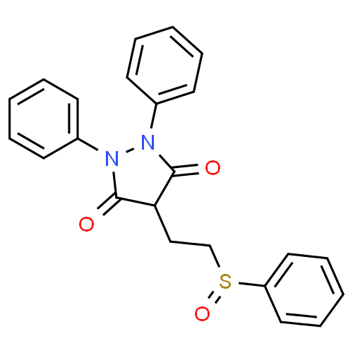 Sulfinpyrazone - Pharmacocinétique et effets indésirables. Les médicaments avec le principe actif Sulfinpyrazone - Medzai.net