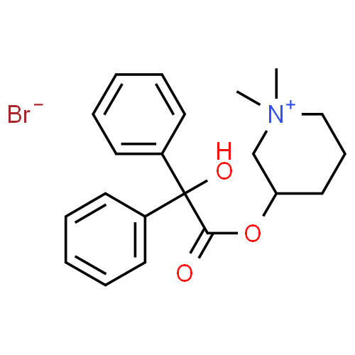 Mepenzolate (bromure de) - Pharmacocinétique et effets indésirables. Les médicaments avec le principe actif Mepenzolate (bromure de) - Medzai.net