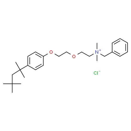 Benzethonium chloride - Pharmacocinétique et effets indésirables. Les médicaments avec le principe actif Benzethonium chloride - Medzai.net
