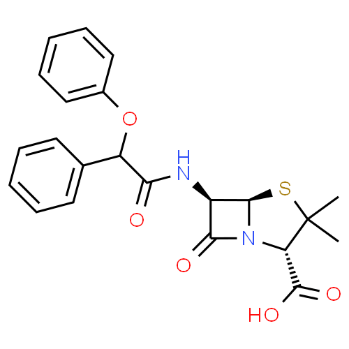 Фенбенициллин - фармакокинетика и побочные действия. Препараты, содержащие Фенбенициллин - Medzai.net