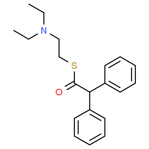 Thiphenamil - Pharmacocinétique et effets indésirables. Les médicaments avec le principe actif Thiphenamil - Medzai.net