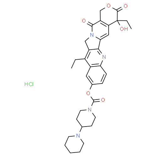 Irinotécan - Pharmacocinétique et effets indésirables. Les médicaments avec le principe actif Irinotécan - Medzai.net