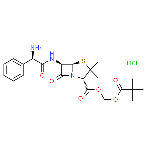 Pivampicilline - Pharmacocinétique et effets indésirables. Les médicaments avec le principe actif Pivampicilline - Medzai.net