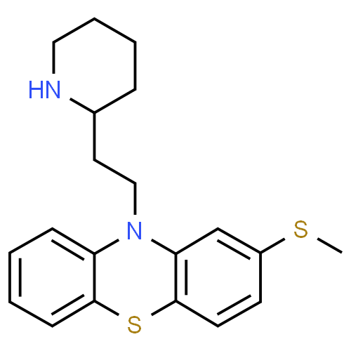 Thioridazine - Pharmacocinétique et effets indésirables. Les médicaments avec le principe actif Thioridazine - Medzai.net