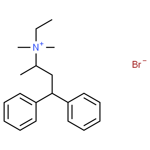 Emepronium bromide - Pharmacocinétique et effets indésirables. Les médicaments avec le principe actif Emepronium bromide - Medzai.net