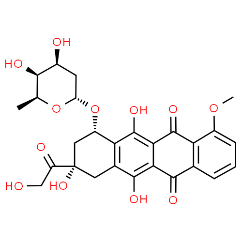 Doxorubicine (chlorhydrate de) - Pharmacocinétique et effets indésirables. Les médicaments avec le principe actif Doxorubicine (chlorhydrate de) - Medzai.net