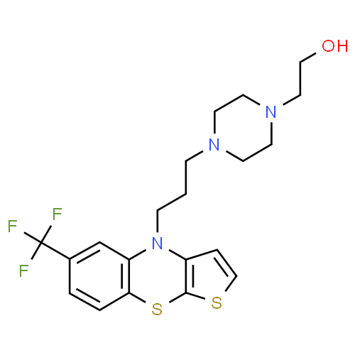 Flutizenol - Pharmacocinétique et effets indésirables. Les médicaments avec le principe actif Flutizenol - Medzai.net