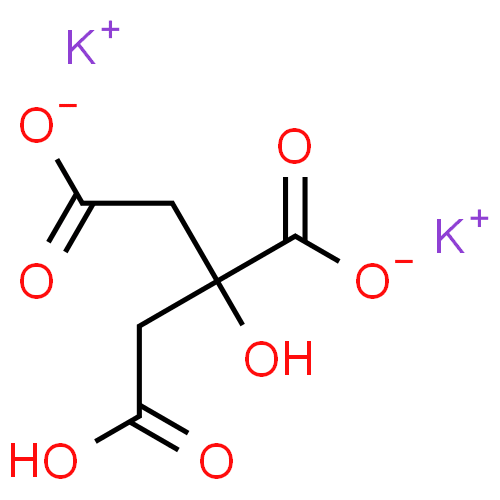 Dipotassium hydrogen citrate - фармакокинетика и побочные действия. Препараты, содержащие Dipotassium hydrogen citrate - Medzai.net