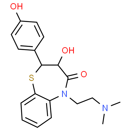 Chlorhydrate de diltiazem - Pharmacocinétique et effets indésirables. Les médicaments avec le principe actif Chlorhydrate de diltiazem - Medzai.net