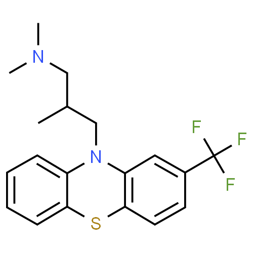 Trifluomeprazine - Pharmacocinétique et effets indésirables. Les médicaments avec le principe actif Trifluomeprazine - Medzai.net
