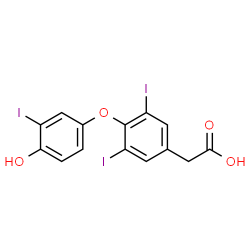 Tiratricol - Pharmacocinétique et effets indésirables. Les médicaments avec le principe actif Tiratricol - Medzai.net
