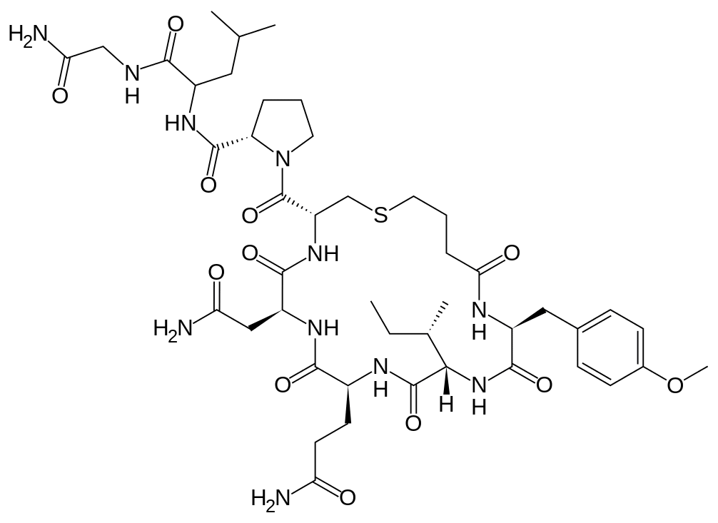 Карбетоцин - фармакокинетика и побочные действия. Препараты, содержащие Карбетоцин - Medzai.net