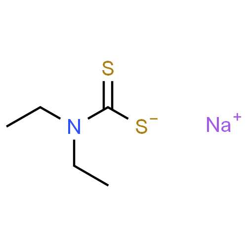 Sodium (diéthyldithiocarbamate de) - Pharmacocinétique et effets indésirables. Les médicaments avec le principe actif Sodium (diéthyldithiocarbamate de) - Medzai.net