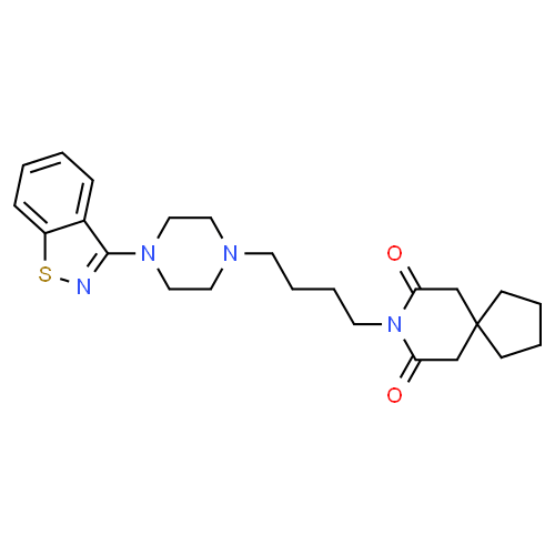 Tiospirone - Pharmacocinétique et effets indésirables. Les médicaments avec le principe actif Tiospirone - Medzai.net