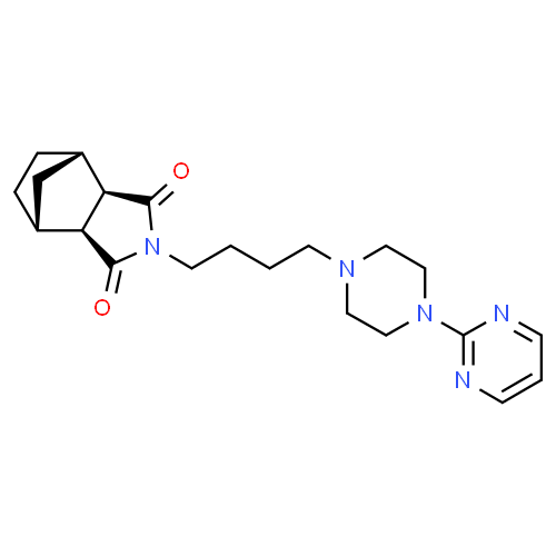 Tandospirone - Pharmacocinétique et effets indésirables. Les médicaments avec le principe actif Tandospirone - Medzai.net