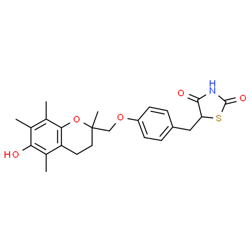 Troglitazone - Pharmacocinétique et effets indésirables. Les médicaments avec le principe actif Troglitazone - Medzai.net