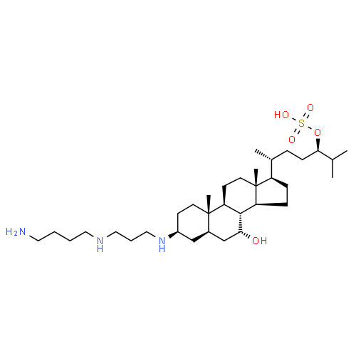 Squalamine - Pharmacocinétique et effets indésirables. Les médicaments avec le principe actif Squalamine - Medzai.net